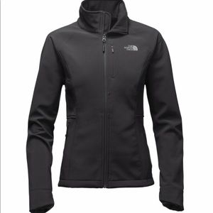 The north face women black soft shell jacket